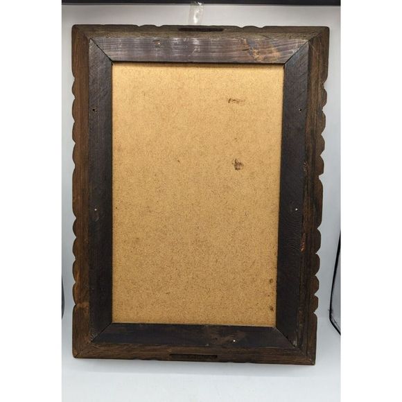 Vintage MCM Hand Carved Wood SERVING TRAY Ceramic Fruit Art Tile Trivet Mexico - Picture 3 of 10